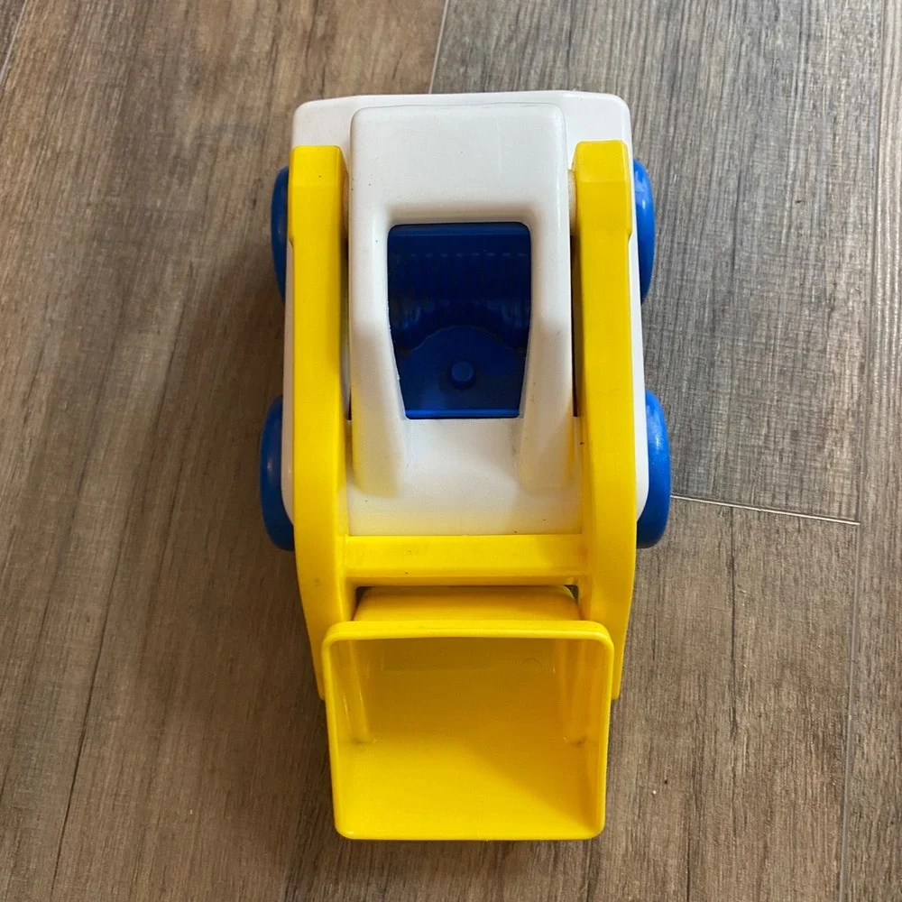 Little Tikes Vintage Excavator Digger Toy Truck Yellow Orange Blue USA Made
